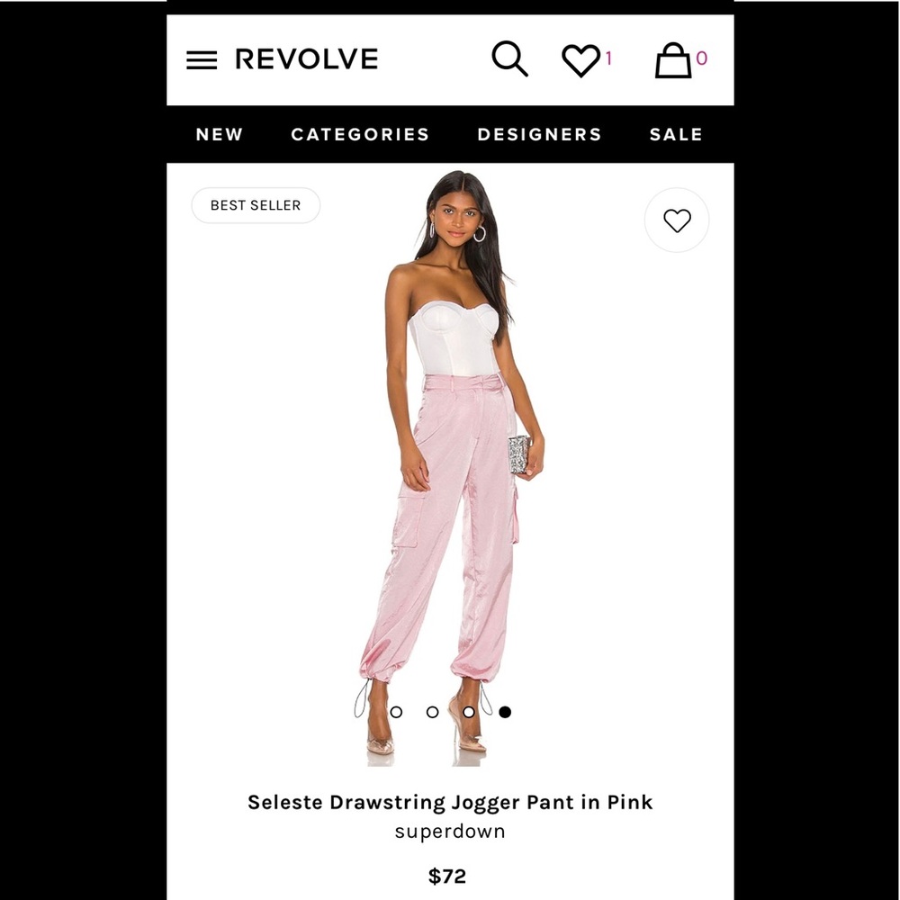 Seleste Drawstring Jogger Pant in Pink